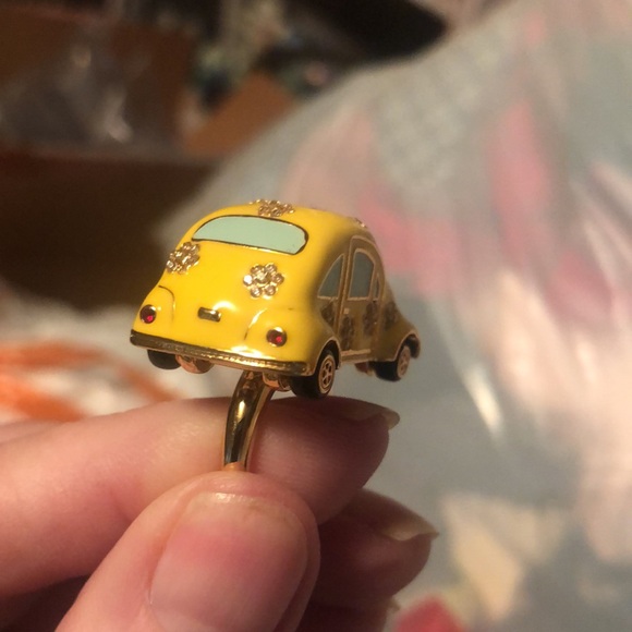 New Kate Spade ♠️ Yellow Taxi 🚕 Car Ring size 6 - Picture 9 of 17